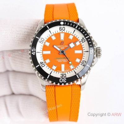 GR Factory 1:1 Clone Breitling Superocean Kelly Slater Orange 42mm Watches